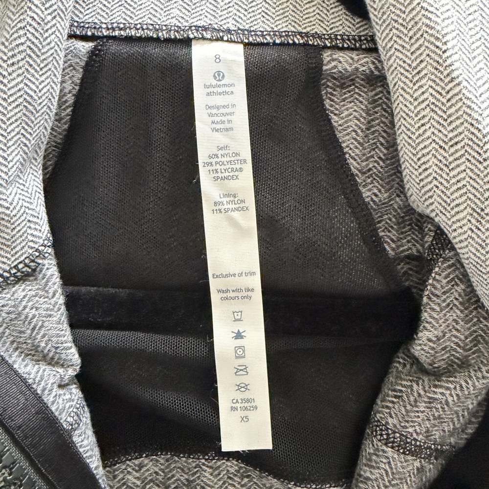 Lululemon Herringbone Gray Define Jacket - Picture 7 of 8